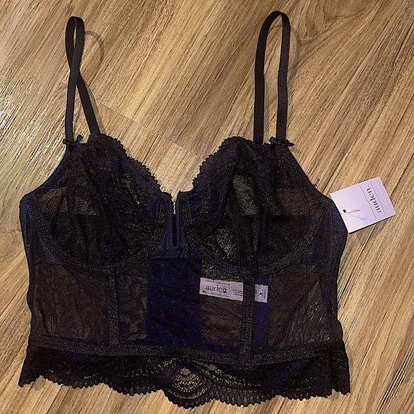 mesh & lace corset top - Picture 3 of 3